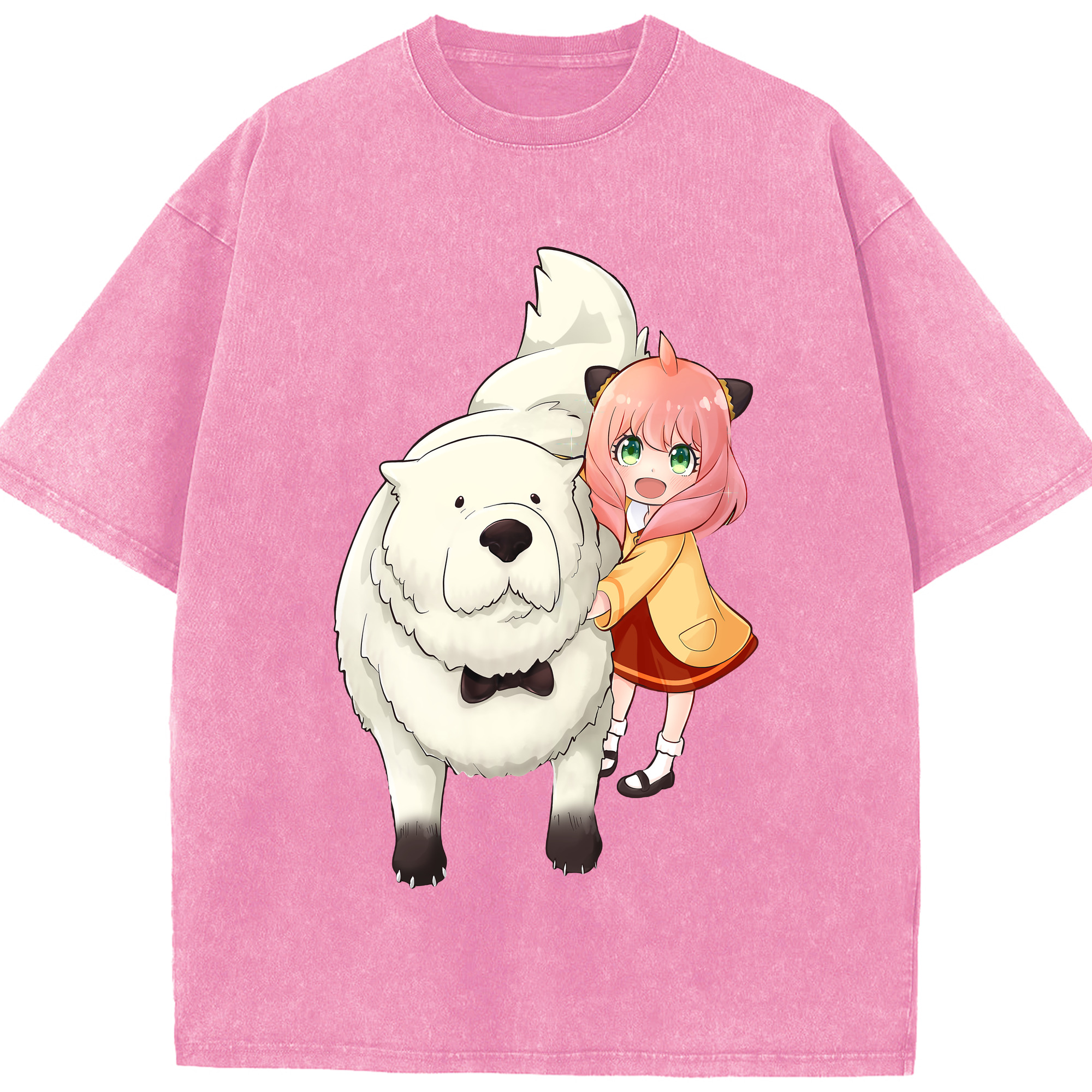 （画像用） SPY×FAMILY间谍家家酒 綿100% ヴィンテージ風 半袖Tシャツ（フロントプリント）